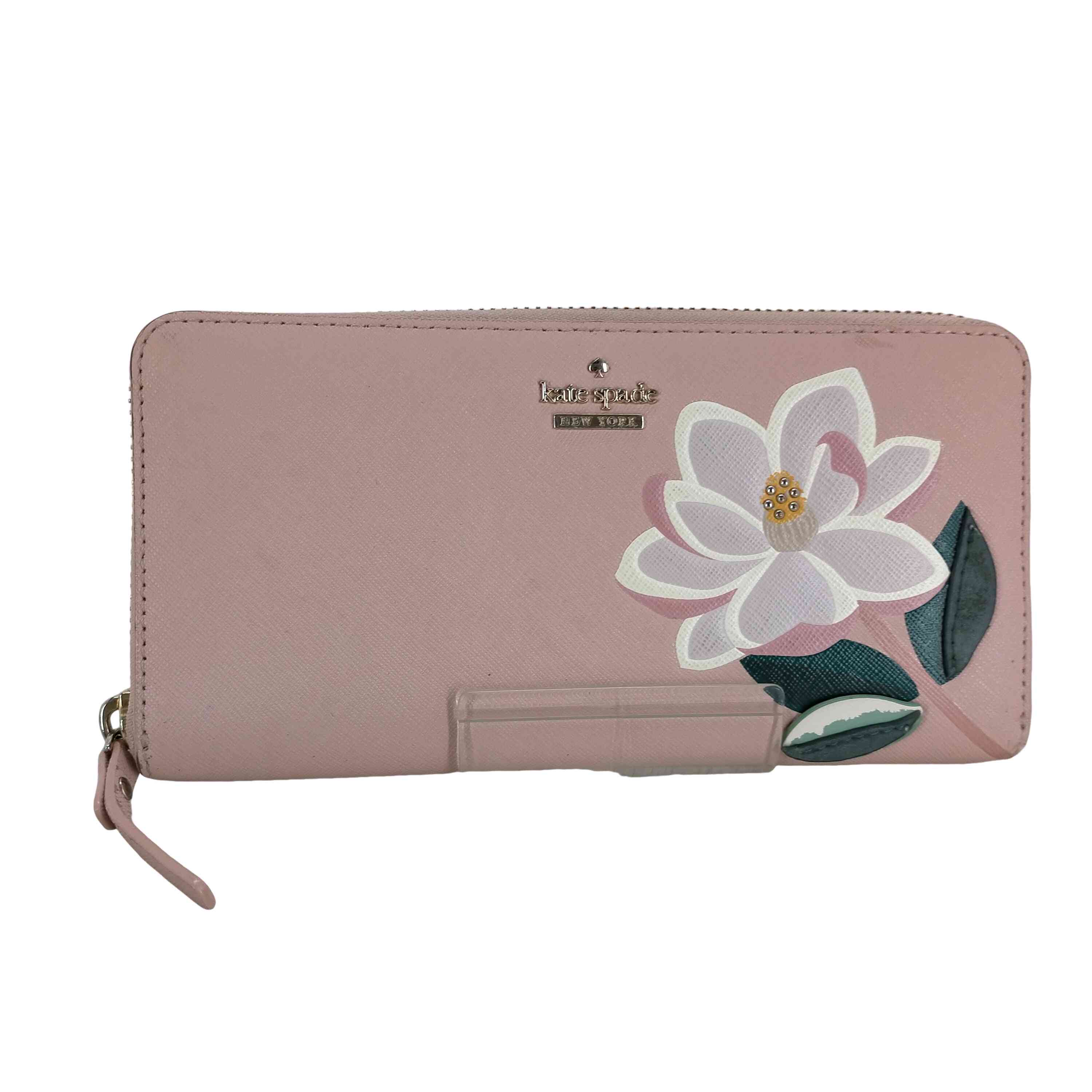 【中古】ケイトスペードニューヨーク kate spade NEW YORK フラワー刺繍長財布 レディース 表記無