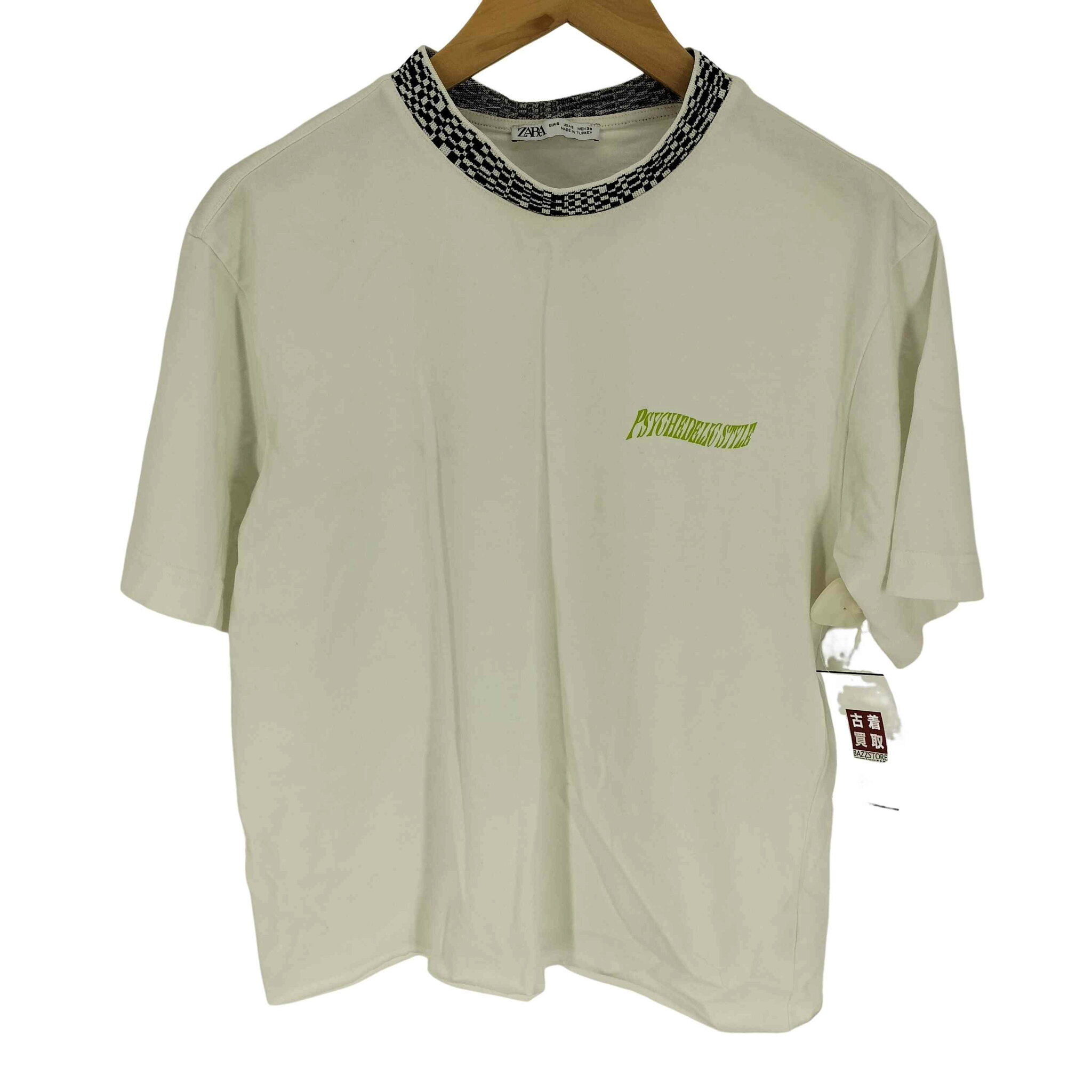 【中古】ザラ ZARA CONTRAST COLLAR T-SHIRT コントラスト カラー Tシャツ メンズ import:S