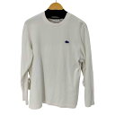 【中古】ラコステ LACOSTE L/S バックデザイン 裏毛Tシャツ メンズ import:S