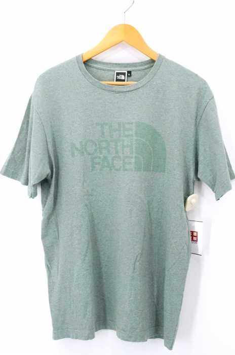 THE NORTH FACE ザノースフェイス クルーネックTシャツ メンズ - 緑系 JPN：XL 日本サイズ：XL 相当 リサイクラーロゴティー【中古】【ブランド古着バズストアBAZZSTORE】【140520】