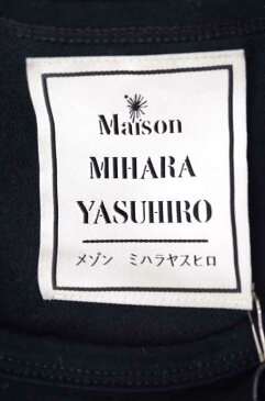 ミハラヤスヒロ MIHARA YASUHIRO UネックTシャツ サイズ46 メンズ クラッシュデザインカットソー【中古】【ブランド古着バズストア】【220917】