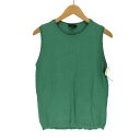 【中古】ジェイクルー J.CREW 90S 緑タグ ポルトガル製 コットン ニット ノースリーブ トップス レディース import:S