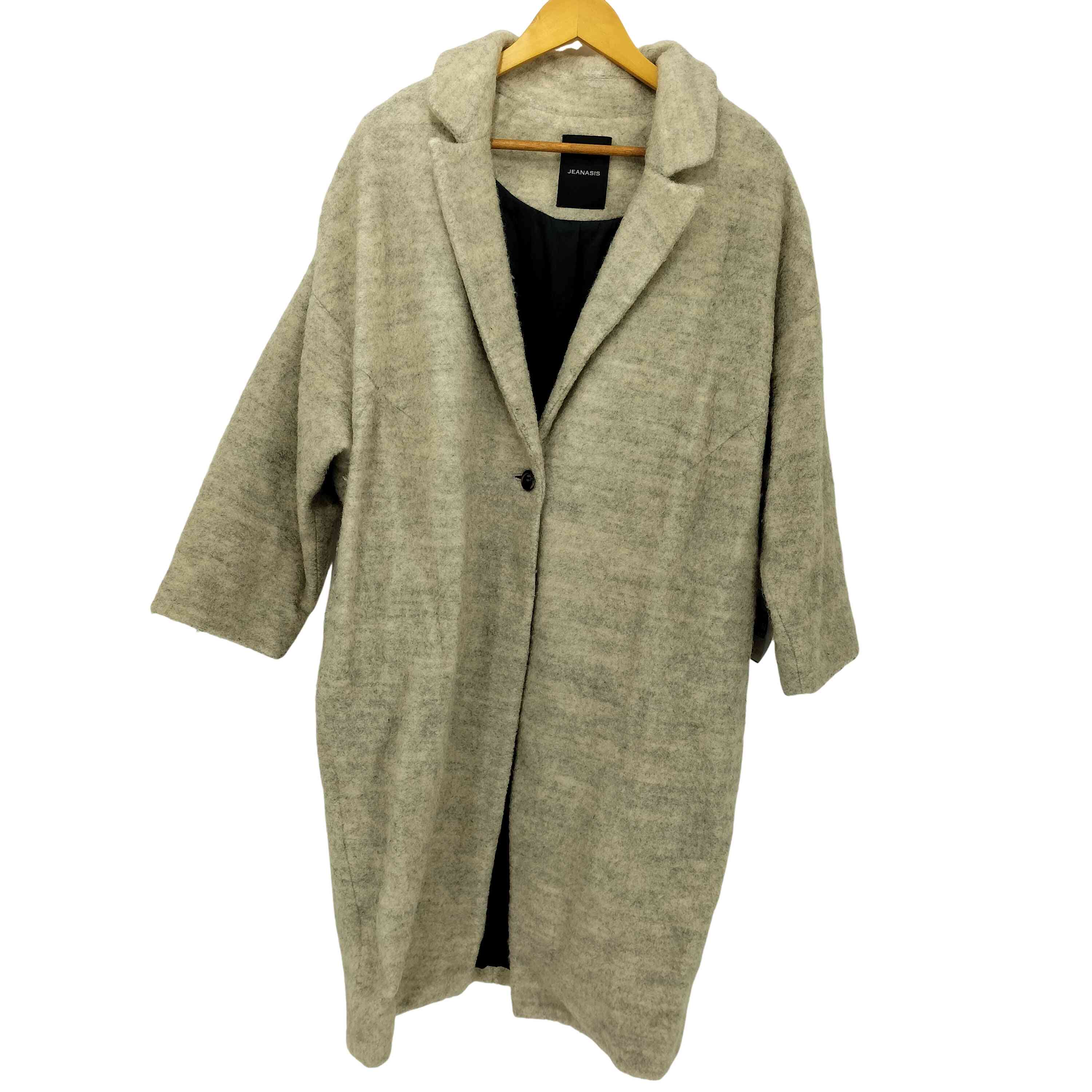 【中古】ジーナシス JEANASIS シャギーロングチェスターコート レディース FREE