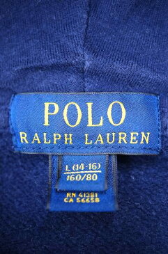 POLO RALPH LAUREN ポロラルフローレン ジップアップパーカー レディース - 赤系 × 青系 JPN:L 日本サイズ:L 相当 ポニー刺繍ジップアップパーカー【中古】【ブランド古着バズストアBAZZSTORE】【230221】