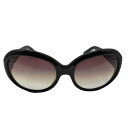 【中古】アナスイ ANNA SUI ドットテンプル オーバルサングラス レディース 表記無