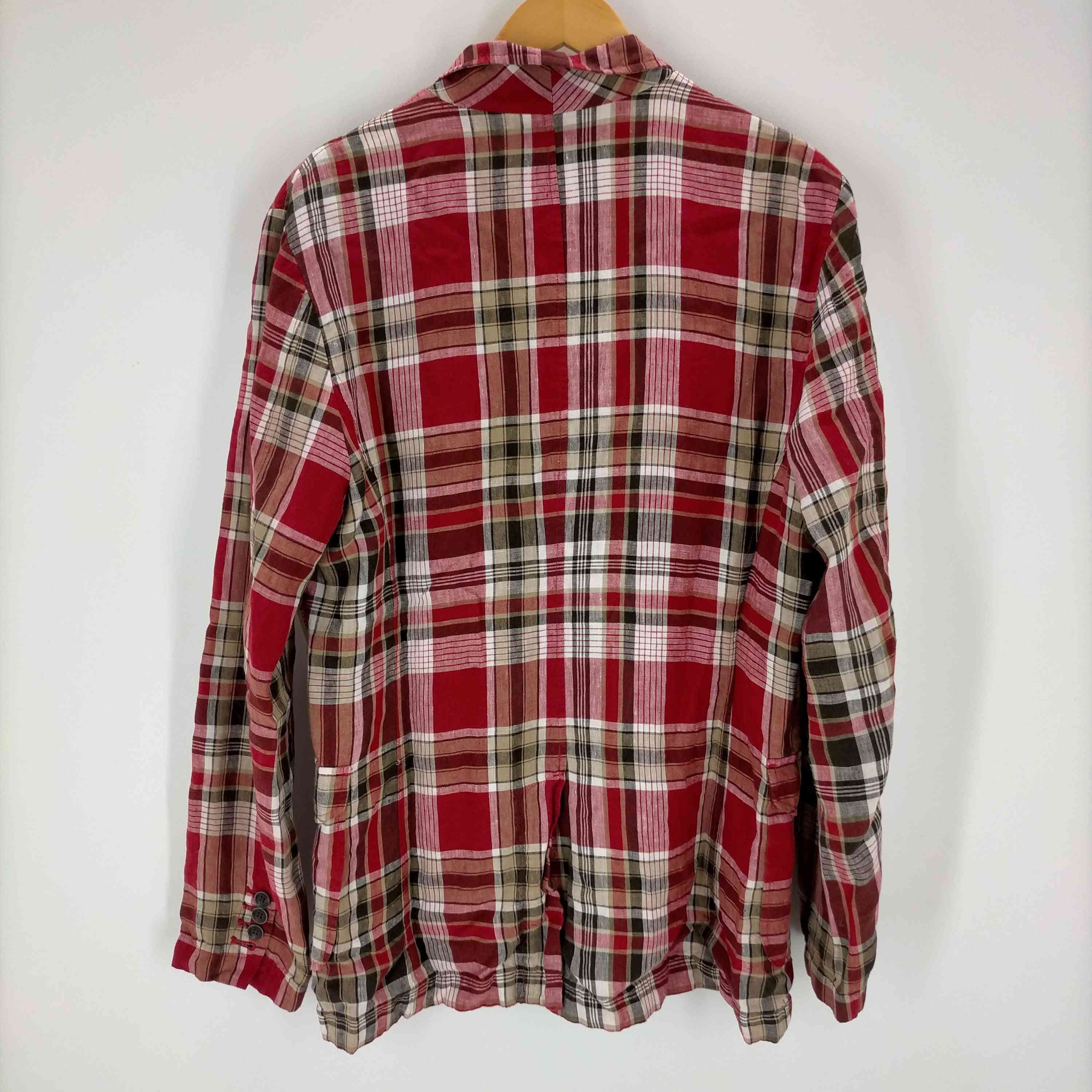 【中古】ユーズドフルギ USED古着 {{CREEP }}チェック柄 3Bテーラードジャケット メンズ JPN：M