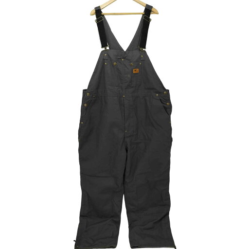 【中古】ユーズドフルギ USED古着 {{WELLS LAMONT}} キャンバス地 裏地キルティング 中綿 オーバーオール メンズ XXL 【中古】ユーズドフルギ USED古着 {{WELLS LAMONT}} キャンバス地 裏地キルティング 中綿 オーバーオール メンズ XXL