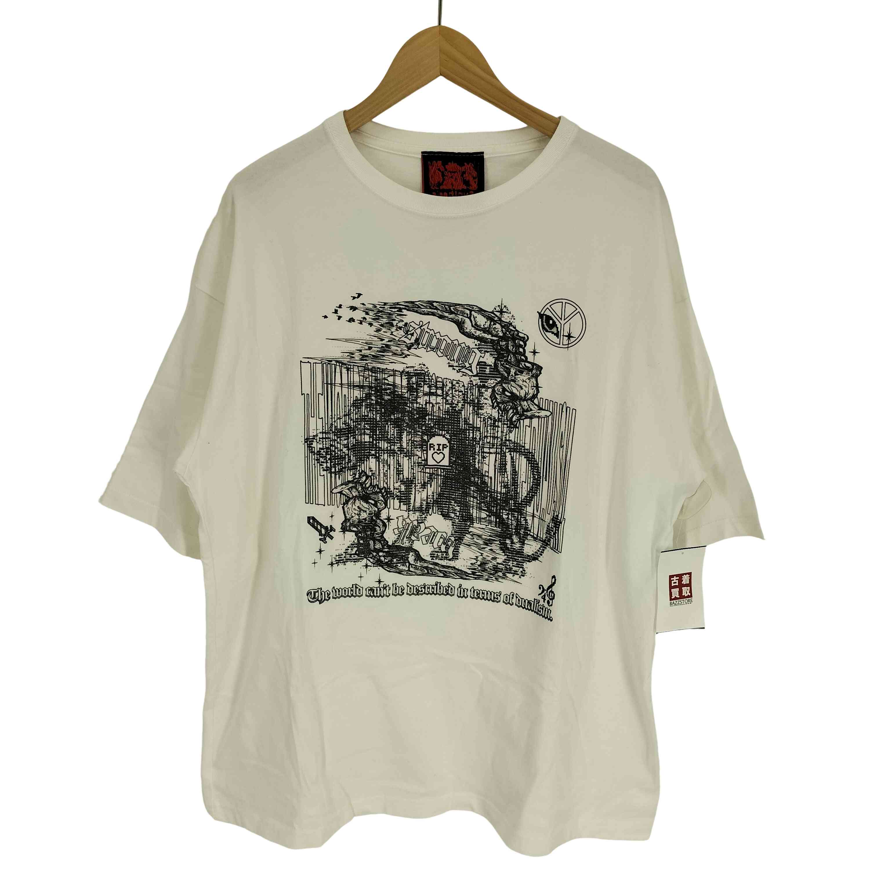 【中古】ユーズドフルギ USED古着 synthesis RIP LOVE T-SHIRT キャラクター プリント S/S Tシャツ メ..