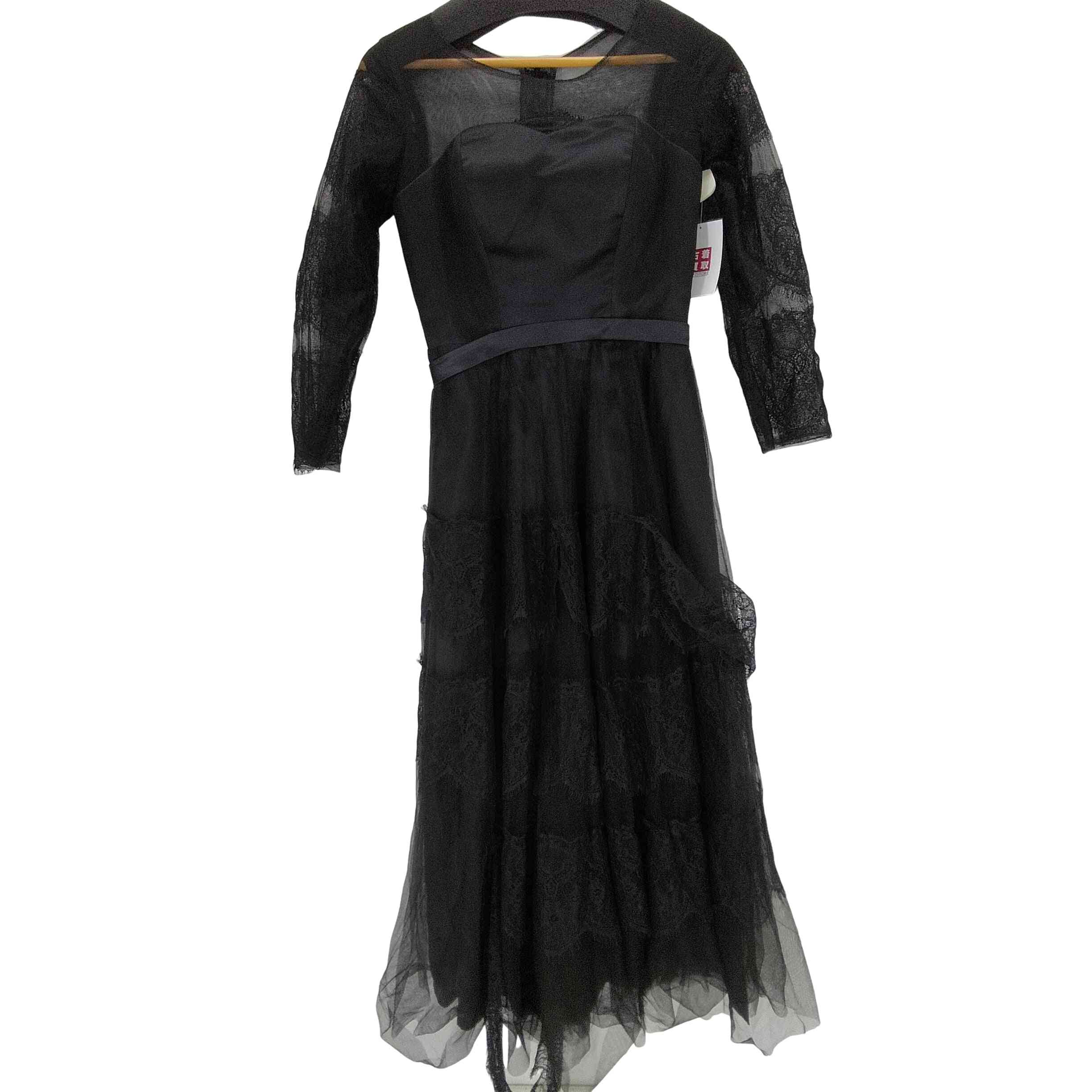 【中古】ユーズドフルギ USED古着 レースシアーティアードワンピース レディース 表記無