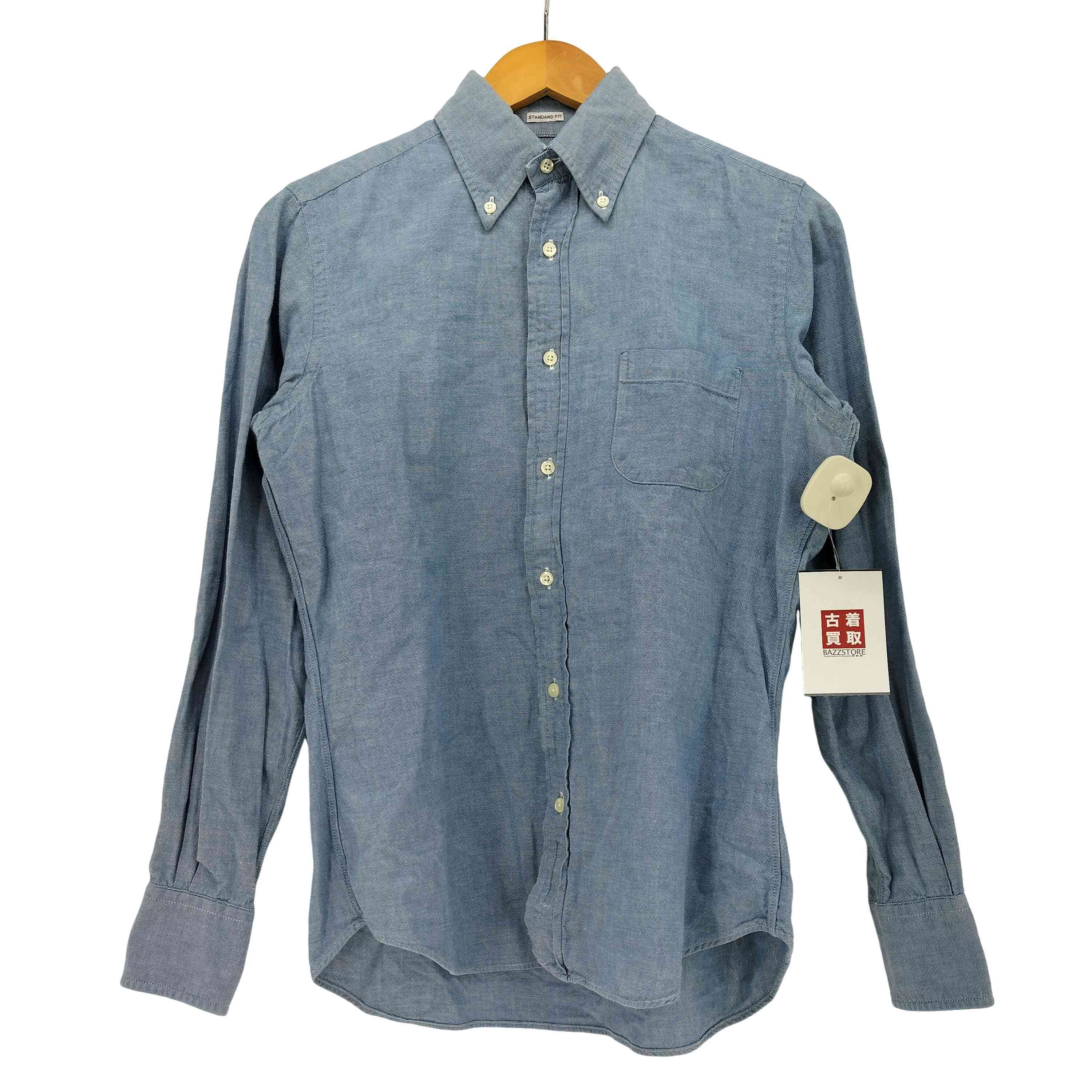 【中古】インディヴィジュアライズドシャツ individualized shirts STANDARD FIT シャンブレーボタンダウンシャツ メンズ 32