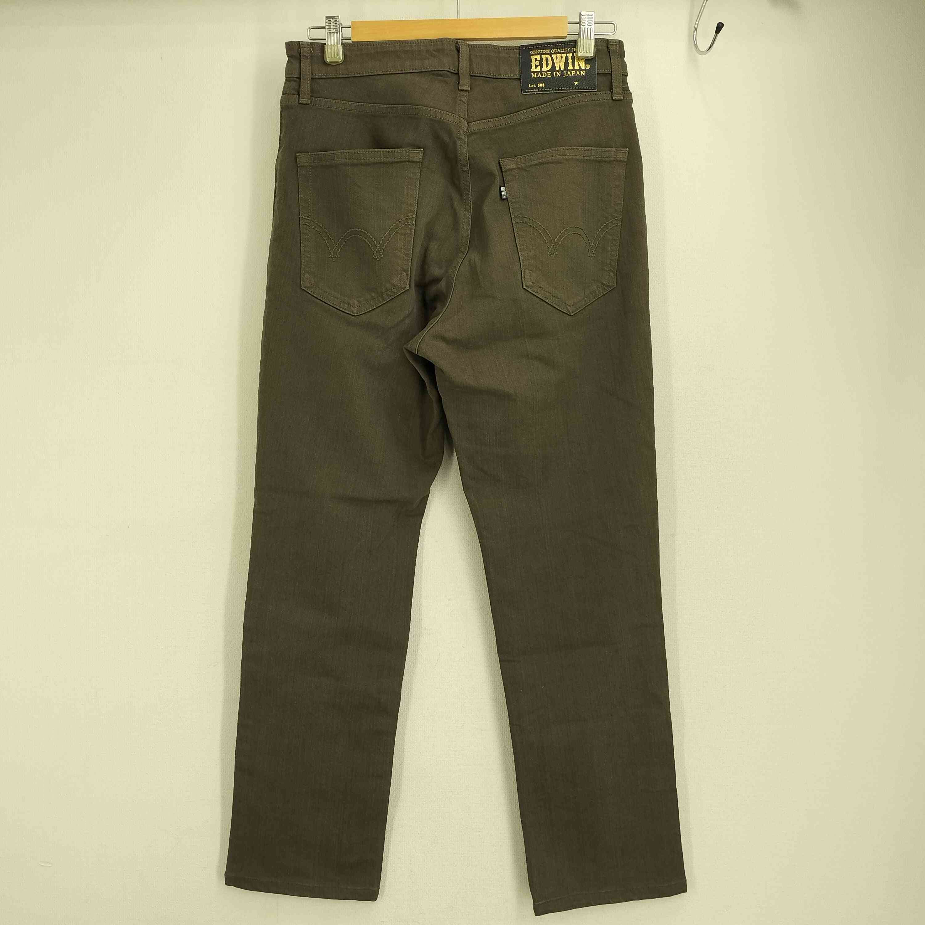 【中古】エドウィン EDWIN レーヨンソフトフレックス レギュラーストレート ストレッチカラージーンズ メンズ 31