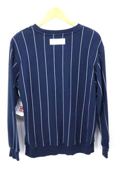 adidas Originals アディダスオリジナルス スウェット・トレーナー メンズ - 青系 × 白系 JPN:L 日本サイズ:L 相当 TKO Pinstripe Crew Sweat【中古】【ブランド古着バズストアBAZZSTORE】【300521】