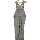 【中古】リー Lee CHAH CHAH ヒッコリーストライプオーバーオール メンズ L