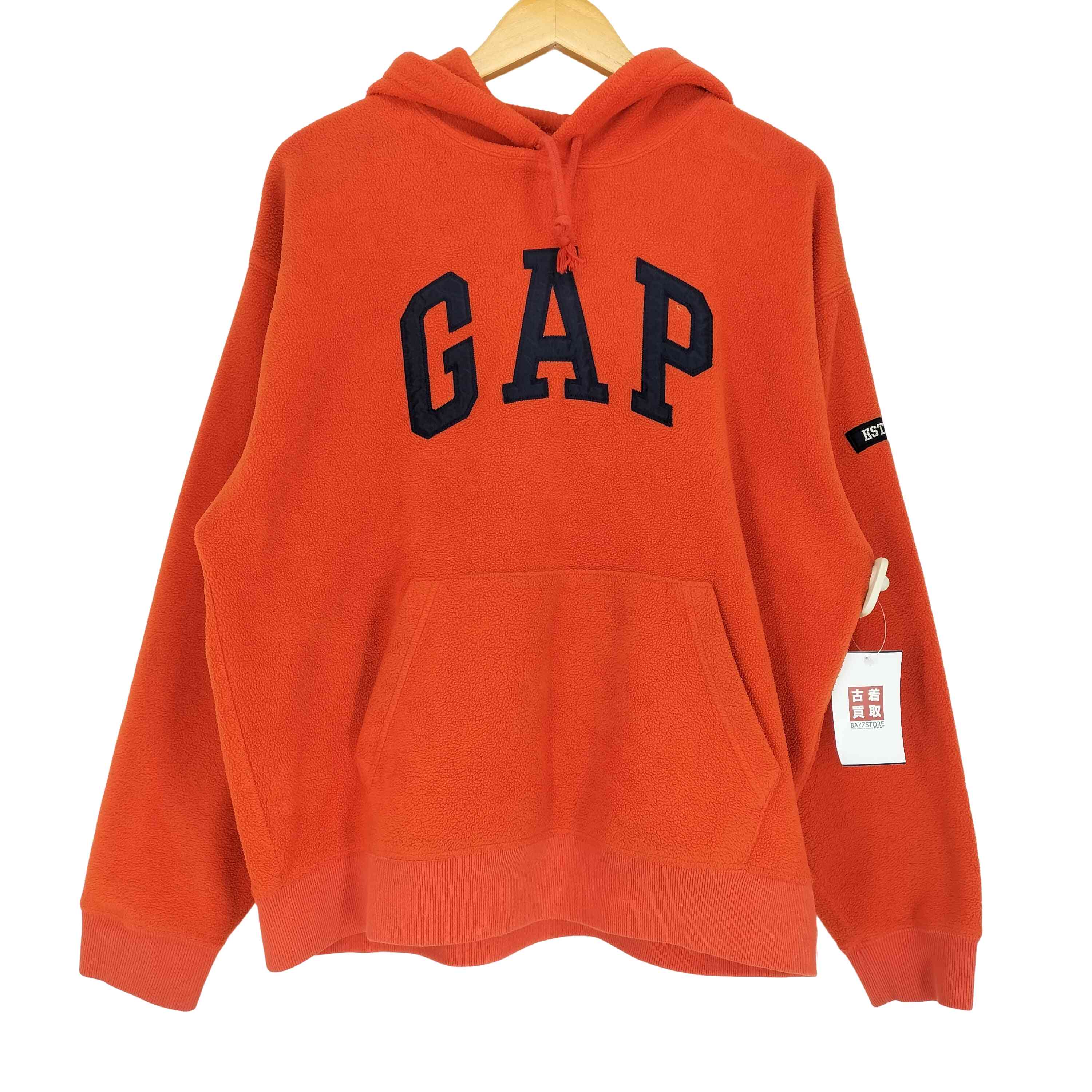 【中古】ギャップ Gap ボアフリース プルオーバーパーカー メンズ import：S