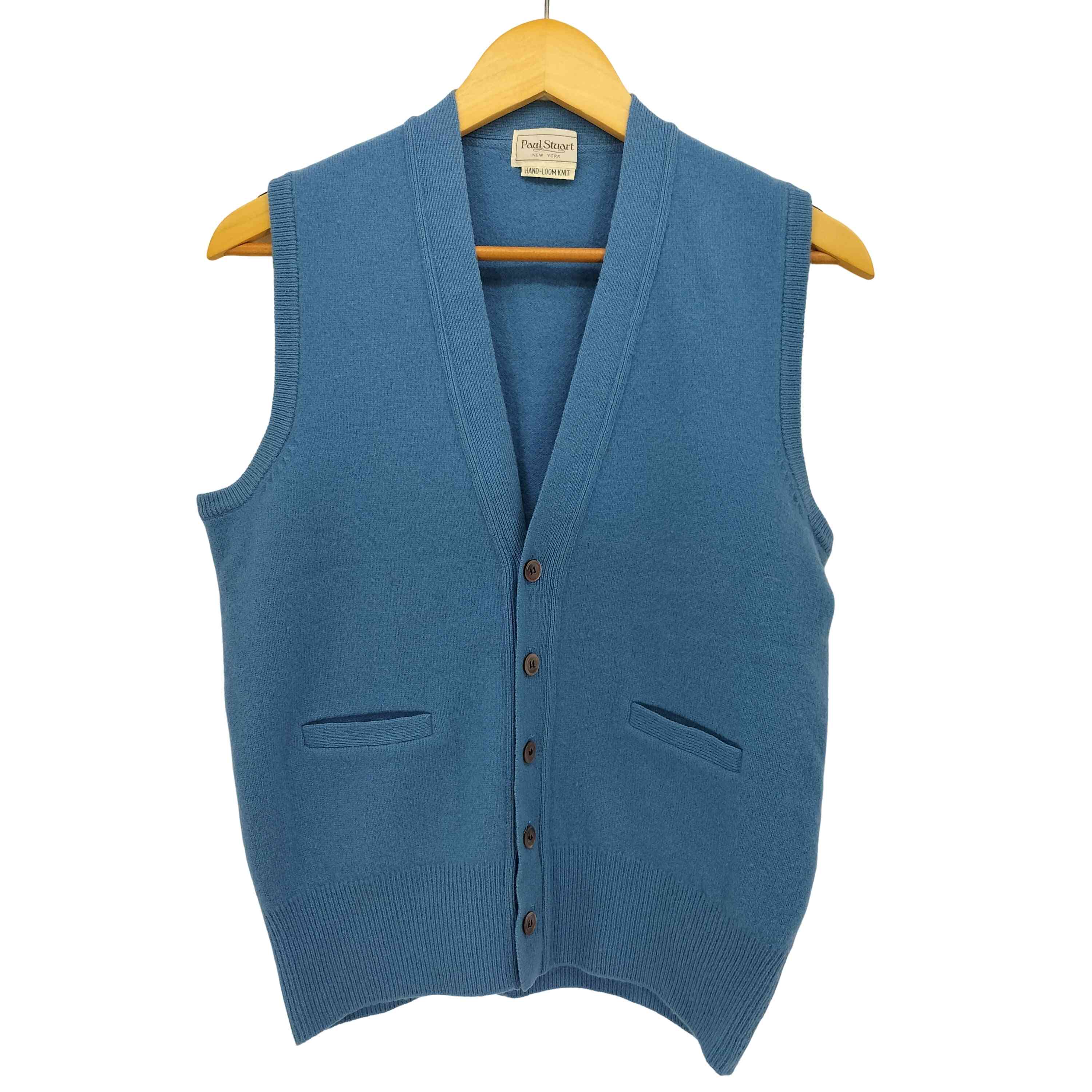 【中古】ポールスチュアート Paul Stuart HAND-ROOM KNIT ウール ニット ベスト メンズ 表記無