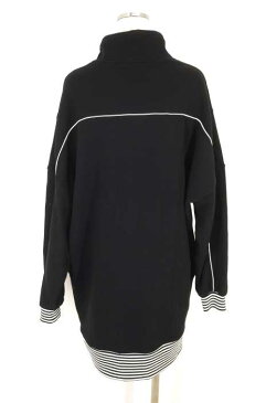 エックスガール X-girl スウェット・トレーナー レディース - 黒系 1 STRIPED RIB SWEAT DRESS【中古】【ブランド古着バズストア】【230118】