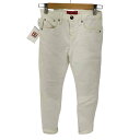 【中古】レッドカード REDCARD Anniversary アニバーサリー テーパード ホワイト デニムパンツ レディース 21