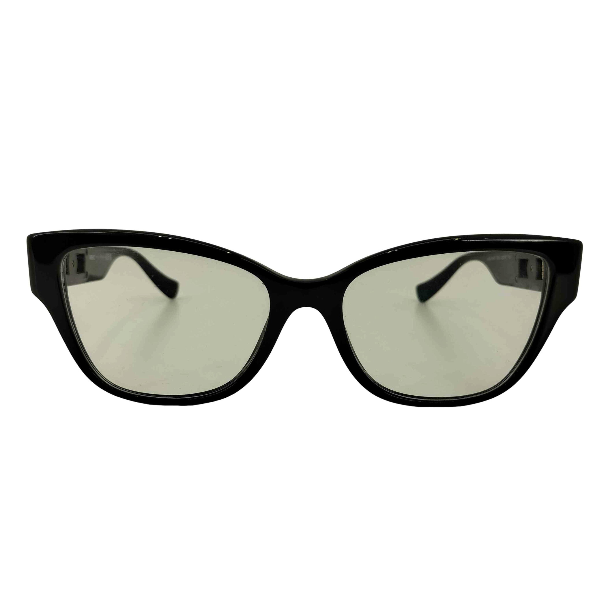 【中古】ヴェルサーチ VERSACE メドゥーサ デコ キャットアイ メガネ メンズ 52□16 140