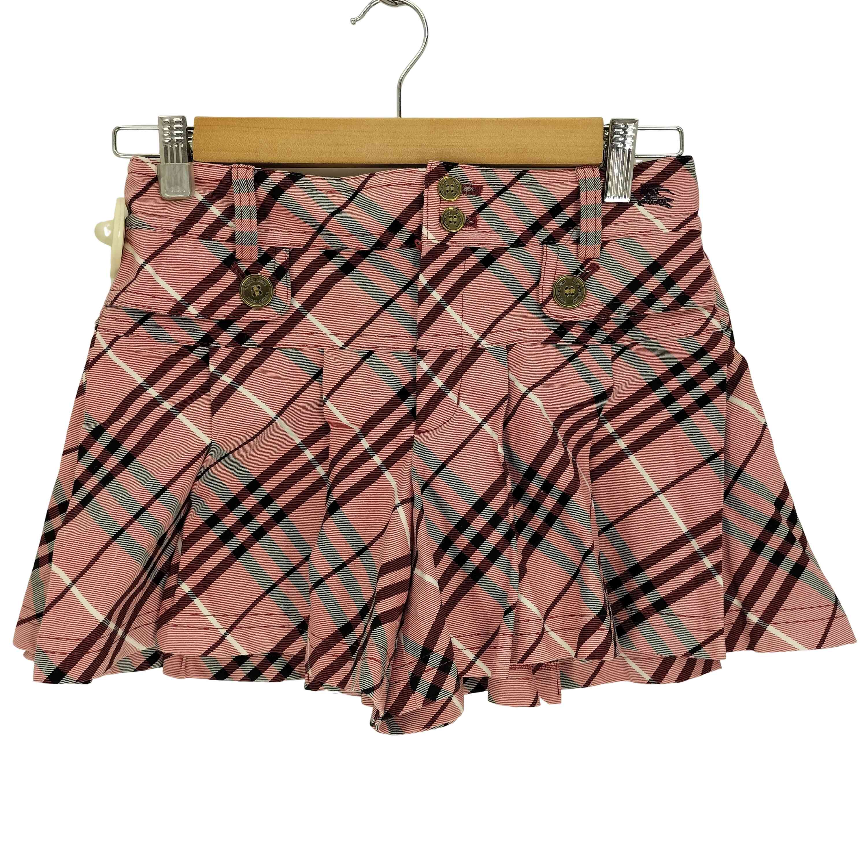 【中古】バーバリーブルーレーベル BURBERRY BLUE LABEL ノバチェック キュロット ミニ スカート Y2K レディース 36