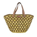 【中古】ケイトスペードニューヨーク kate spade NEW YORK レザーハンドル カゴ トートバッグ レディース 表記無