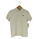 【中古】ラコステ LACOSTE CLASSIC FIT ロゴ刺繍 鹿の子 ポロシャツ メンズ import:XS