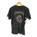 【中古】ユーズドフルギ USED古着 {{M&O GOLD}}フロント グラフィックプリント バンドTシャツ カットソー メンズ JPN:L