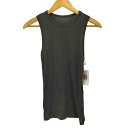 【中古】ヨウジヤマモト Yohji Yamamoto SOIE SILK コットン 混 シルク タンクトップ カットソー レディース JPN:2
