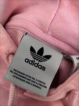 adidas Originals アディダスオリジナルス プルオーバーパーカー メンズ - ピンク系 × 白系 JPN:L 日本サイズ:L 相当 トレフォイルロゴパーカー【中古】【ブランド古着バズストアBAZZSTORE】【260621】