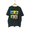 【中古】ユーズドフルギ USED古着 プリント クルーネック半袖Tシャツ メンズ 2X