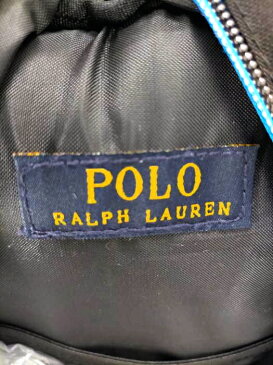 POLO RALPH LAUREN ポロラルフローレン バックパック レディース - 黒系 × 青系 ロゴ刺繍 バックパック【中古】【ブランド古着バズストアBAZZSTORE】【040221】