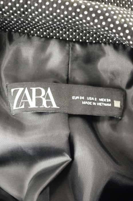 ザラ ZARA セットアップ レディース - 黒系 × 白系 34 ドットカジュアルセットアップ【中古】【ブランド古着バズストアBAZZSTORE】【180320】