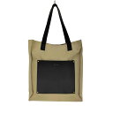 【中古】クルニ CULLNI 21SS Lether Poket Canvas Tote レザー ポケット キャンバス トート レディース 表記無