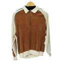 【中古】ユーズドフルギ USED古着 {{VIVANT}} MADE IN USA パイル地 L/S ハーフシップポロシャツ メンズ import:XL