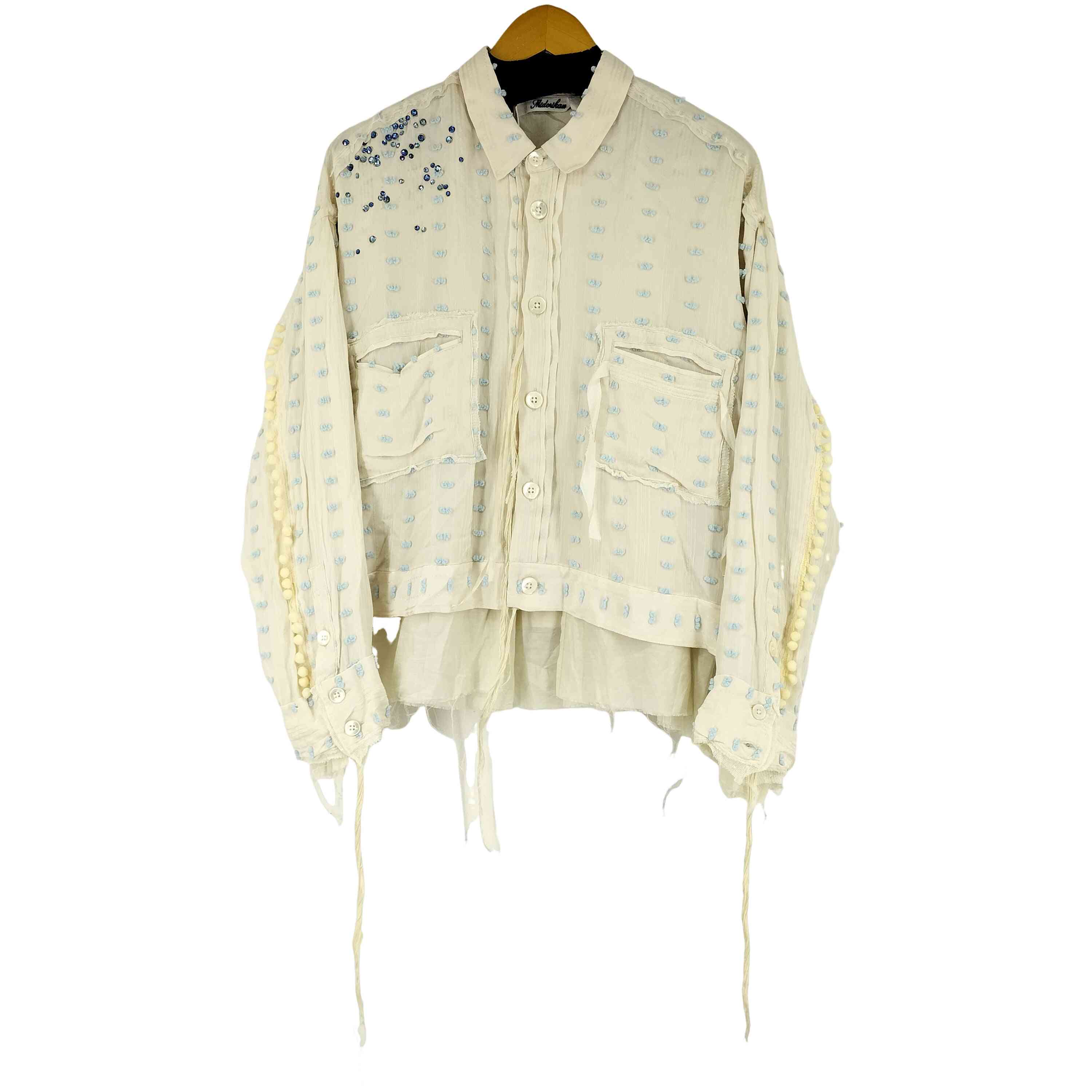 【中古】ミドリカワ MIDORIKAWA レイヤードシャツ ブルゾン メンズ 表記無