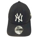 【中古】ニューエラ NEW ERA 9 FORTY NY ロゴ刺繍 アジャスター キャップ メンズ FREE