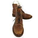 【中古】トリッカーズ Trickers MADE IN ENGLAND STEPHY / MARRON ANTIQUE ウィングチップブーツ レディース UK:...