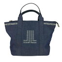 【中古】ランバンコレクション LANVIN COLLECTION SYLVIA シルヴィア ラインストーン デニムハンドバッグ レディース 表記無