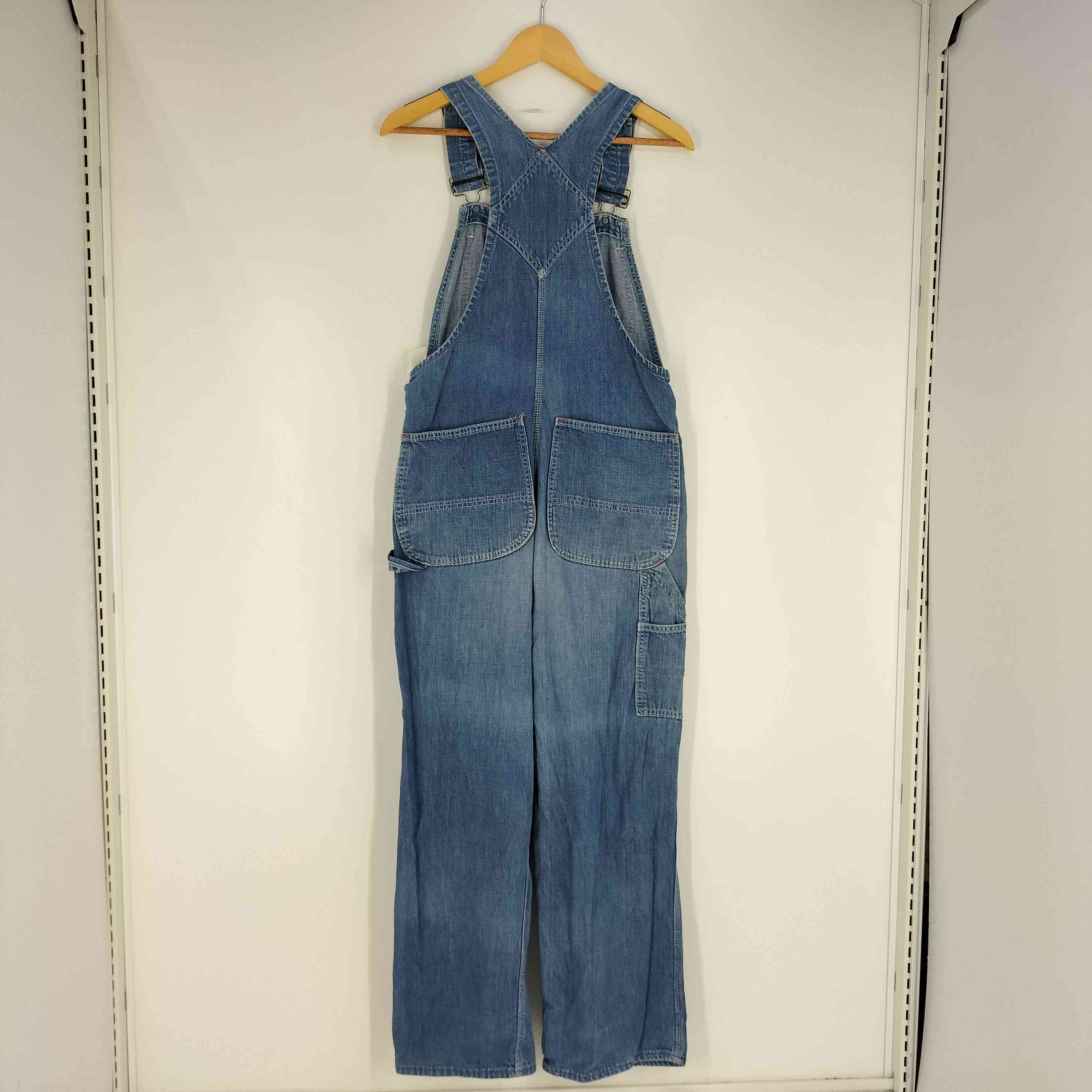 【中古】ユーズドフルギ USED古着 60S~70S デニムオーバーオール メンズ 表記無