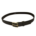 【中古】ランバンコレクション LANVIN COLLECTION ロゴバックル レザーベルト メンズ 表記無