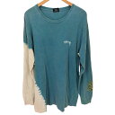 【中古】ステューシー Stussy ロゴプリント タイダイ 長袖tシャツ メンズ JPN:L