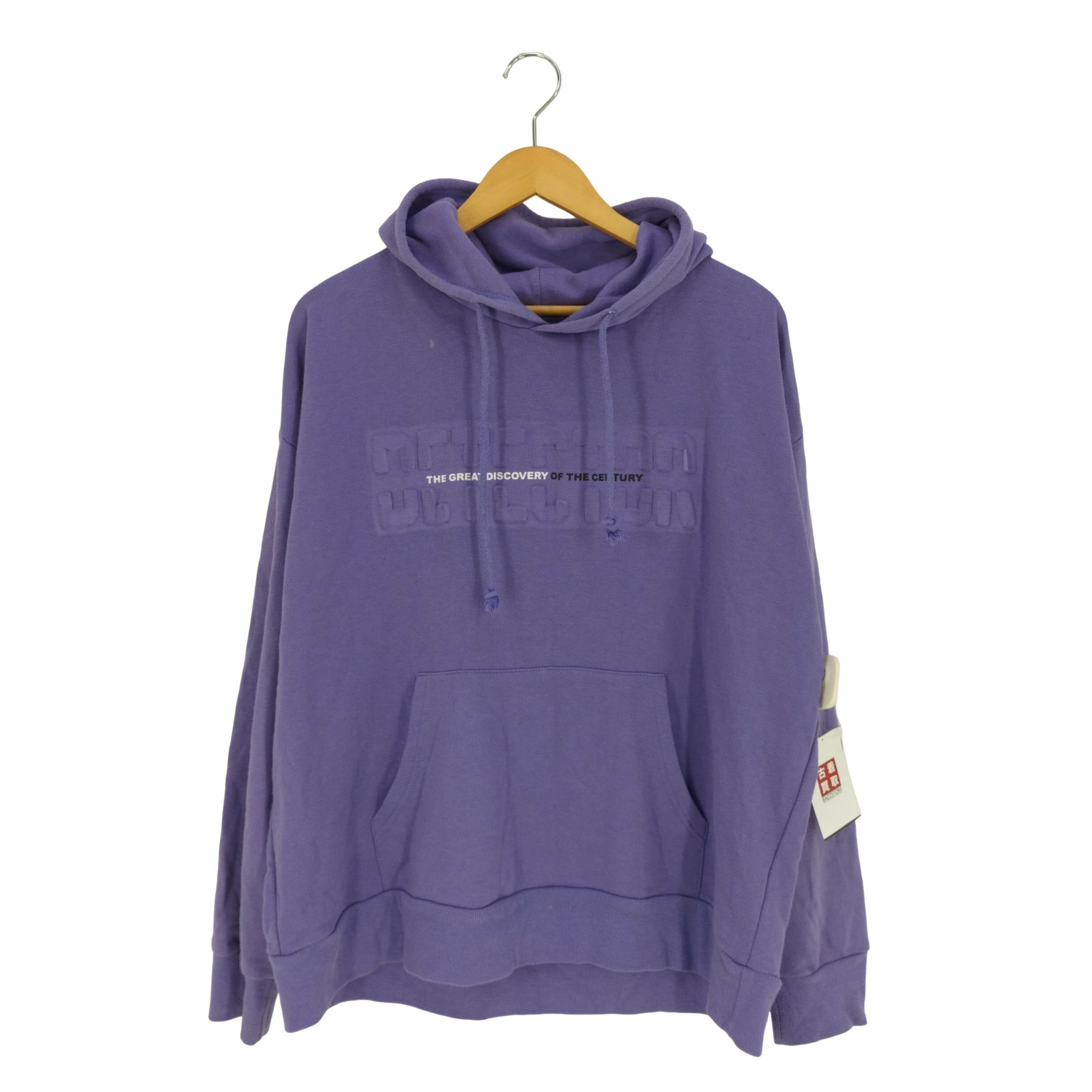 【中古】ラフトレード ROUGH TRADE 凹凸プリントロゴ プルオーバーパーカー メンズ import:L