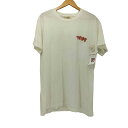 【中古】ユーズドフルギ USED古着 80S USA製 白タグ SCREEN STARS ボディ 企業ロゴ 両面プリント S/S クルーネック Tシャツ 袖 裾...