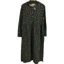 【中古】ユーズドフルギ USED古着 FAAMEE 花柄 襟フリル コットン&リネン ワンピース レディース JPN:L(4)