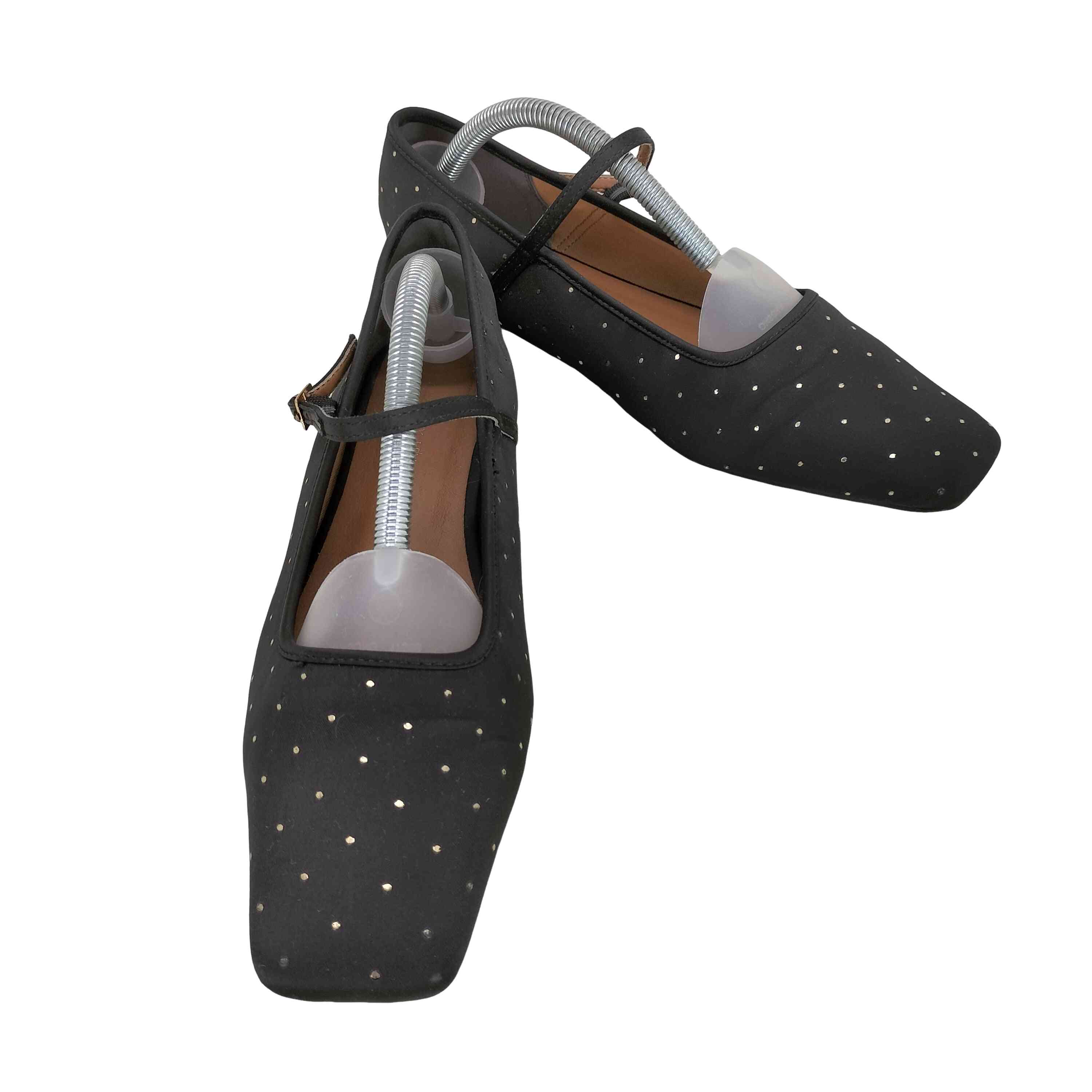 【中古】カプリシュレマージュ CAPRICIEUX LEMAGE ドットフラットシューズ レディース 37(4)