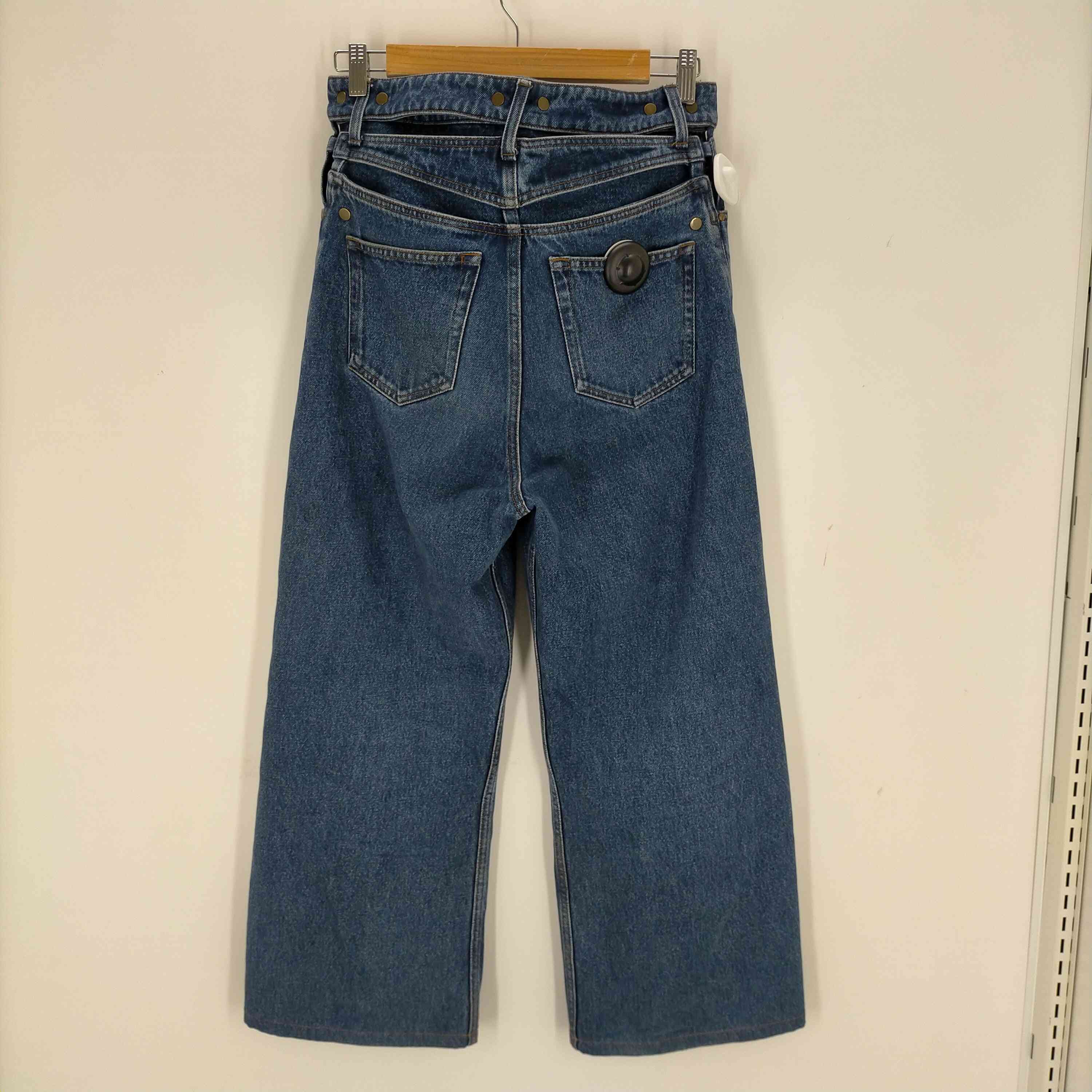 【中古】ワイプロジェクト Y/PROJECT ベルトデザイン ワイドデニムパンツ レディース 26