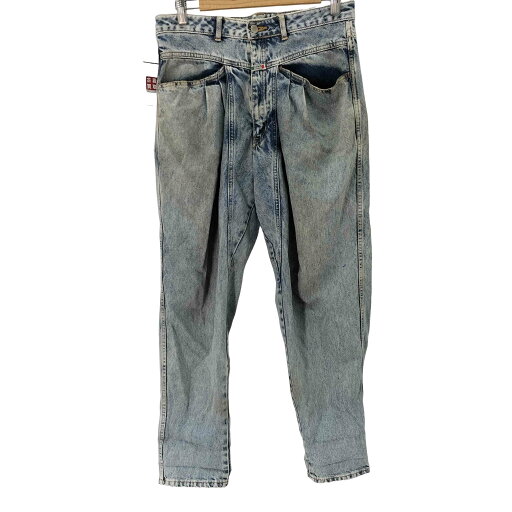 【中古】エドウィン EDWIN GUARANTEED ケミカルウォッシュ 2タックワイドデニムパンツ メンズ W83 【中古】エドウィン EDWIN GUARANTEED ケミカルウォッシュ 2タックワイドデニムパンツ メンズ W83