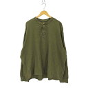 【中古】エディーバウアー Eddie Bauer 00s サーマル ヘンリーネックカットソー メンズ import:XXL