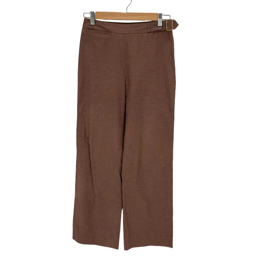 【中古】トラサルディ TRUSSARDI シルク混 ベルトデザインパンツ レディース 40 【中古】トラサルディ TRUSSARDI シルク混 ベルトデザインパンツ レディース 40