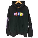 【中古】ユーズドフルギ USED古着 USA製 プリントプルオーバーパーカー メンズ JPN:L