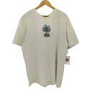 【中古】バートン BURTON M BURROUGH SS TEE 花 刺繍 半袖 Tシャツ メンズ import:XL